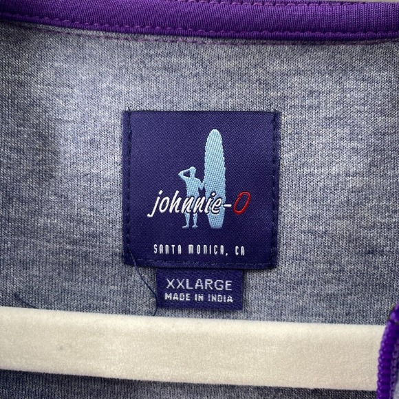 johnnie-O Colorado Rockies 1/4 Zip Pullover Mens XXL MLB Apex Purple‎ Fleece - Picture 7 of 11